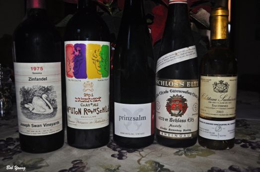 And of course, there is  always a well chosen wine for dinner, too. Here are some from our cellar. Cheers!!