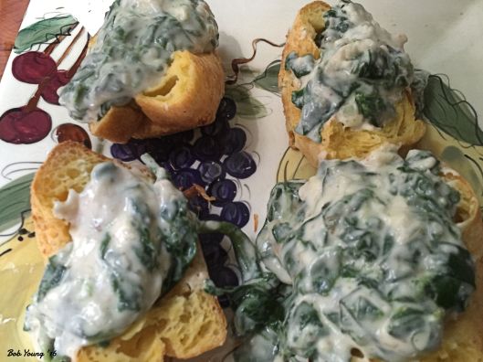 Creamed Spinach Popovers